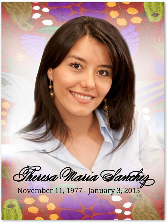 Bonita Funeral Poster Memorial Portrait - The Funeral Program Site