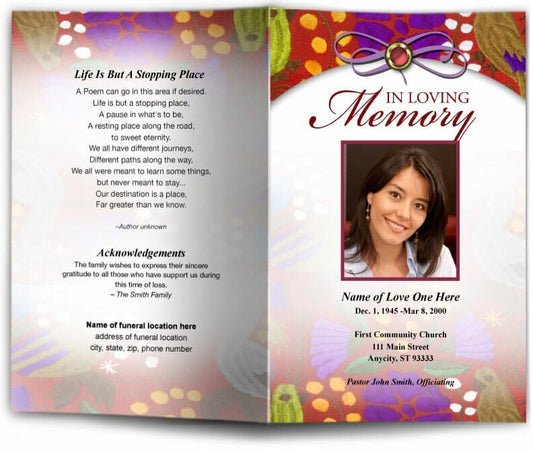 Bonita Funeral Program Template - The Funeral Program Site