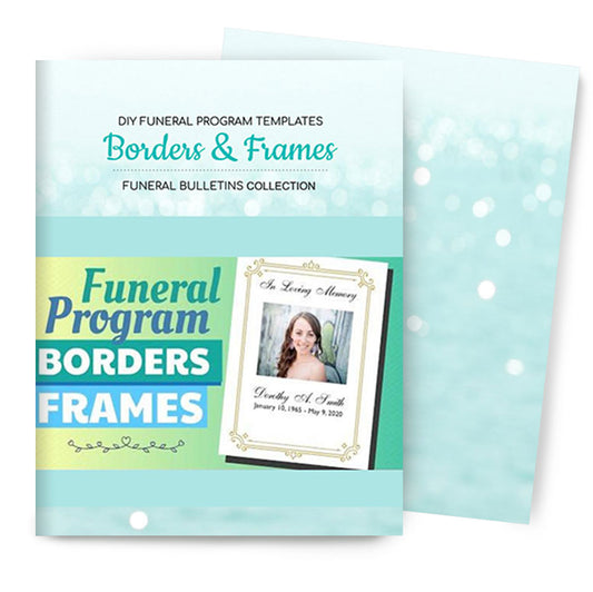 Borders/Frames Printable Funeral Program Catalog
