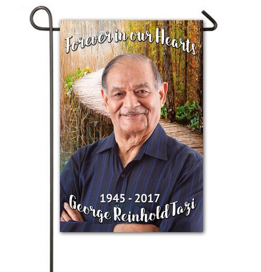 Bridge Passageway Personalized Memorial Garden Flag - The Funeral Program Site