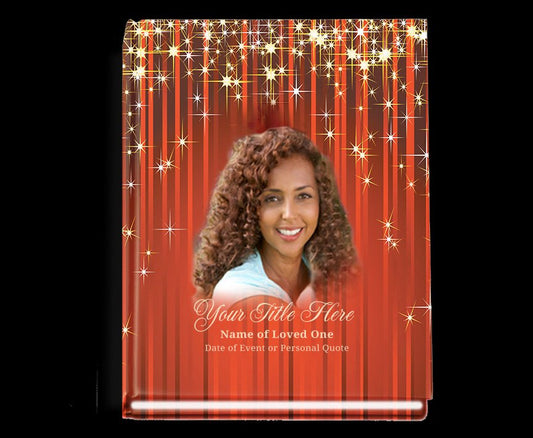 Brilliance Perfect Bind Memorial Funeral Guest Book - The Funeral Program Site
