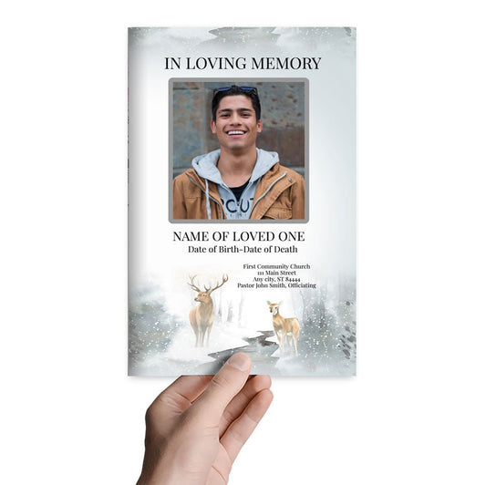 Buck Online Funeral Program Template - The Funeral Program Site