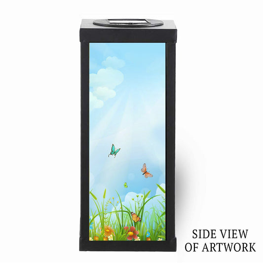 Butterflies Solar Powered Memorial Lantern - The Funeral Program Site