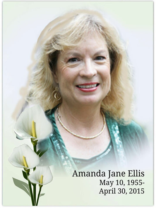 Calle Funeral Poster Memorial Portrait - The Funeral Program Site