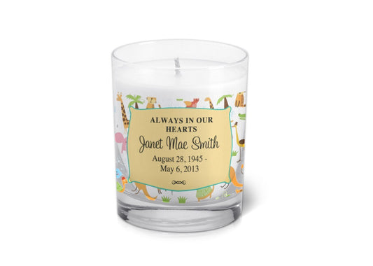 Candace Personalized Votive Memorial Candle - The Funeral Program Site