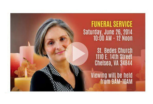 Candle Social Media Funeral Service Announcement Video 1080p.