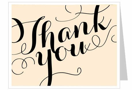 Carolyna Thank You Card Template - The Funeral Program Site