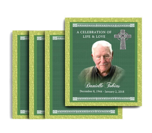 Celtic Memorial Cards Done For You Design & Print (Pack of 50) - The Funeral Program Site