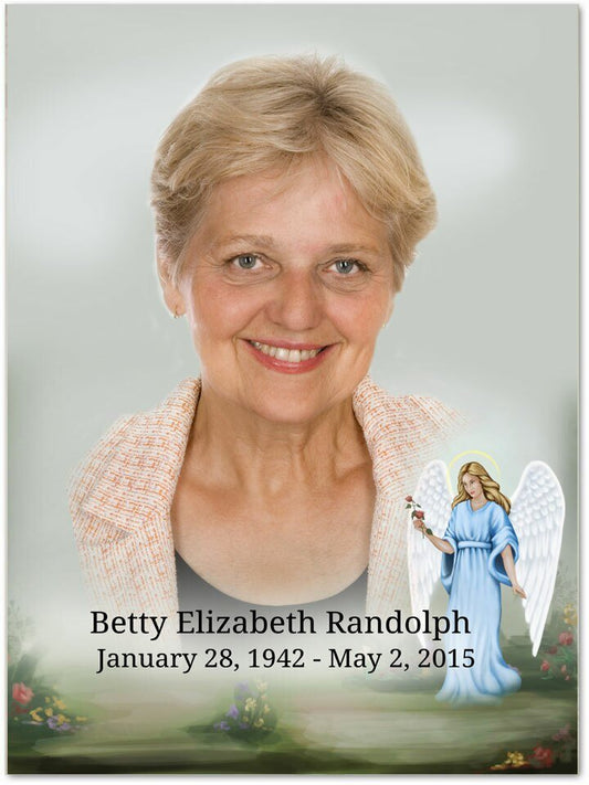 Charity Funeral Poster Memorial Portrait - The Funeral Program Site
