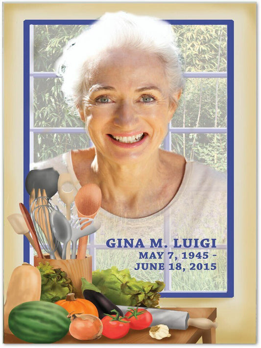 Chef Funeral Poster Memorial Portrait - The Funeral Program Site