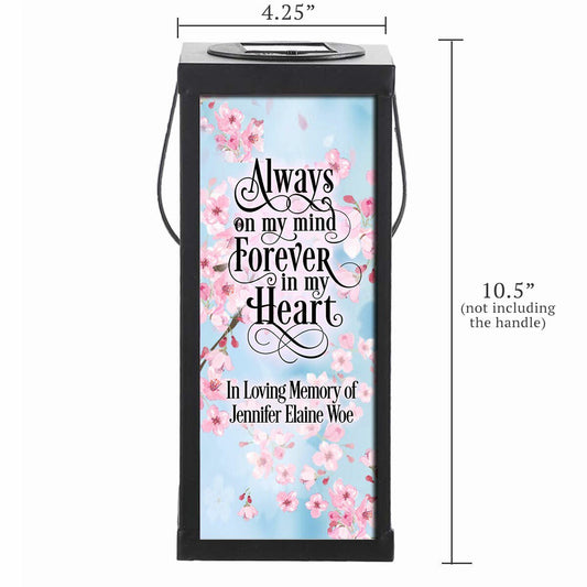 Cherry Blossoms Solar Powered Memorial Lantern - The Funeral Program Site