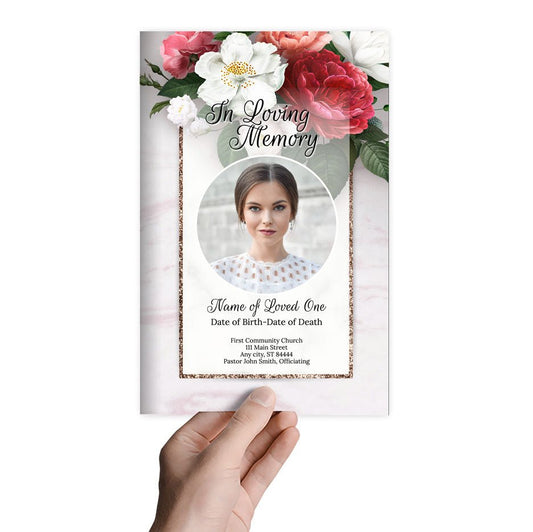 Cluster Online Funeral Program Template - The Funeral Program Site