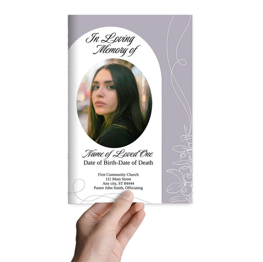 Contempo Online Funeral Program Template - The Funeral Program Site