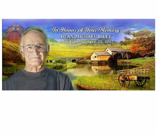 Countryside Casket Head Panel Insert - The Funeral Program Site