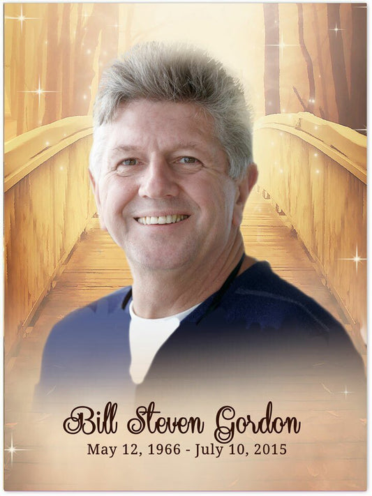 Crossing Funeral Poster Memorial Portrait - The Funeral Program Site