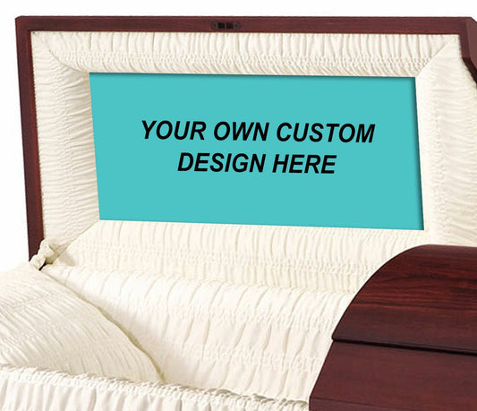 Custom Casket Head Panel Insert Your Design - The Funeral Program Site