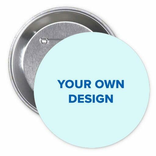 Custom Memorial Button Pin Your Design (Pack of 10) - The Funeral Program Site