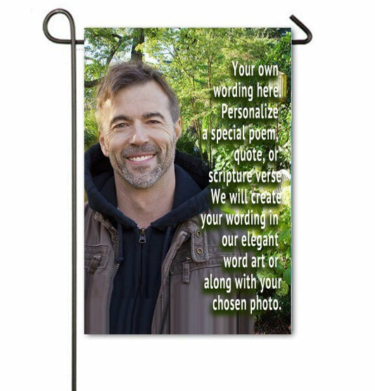Custom Personalized In Loving Memory Memorial Garden Flag - The Funeral Program Site