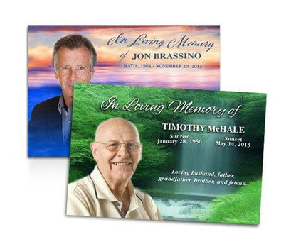 Custom Cover Funeral Announcement Template.
