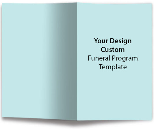 Custom Funeral Program Template