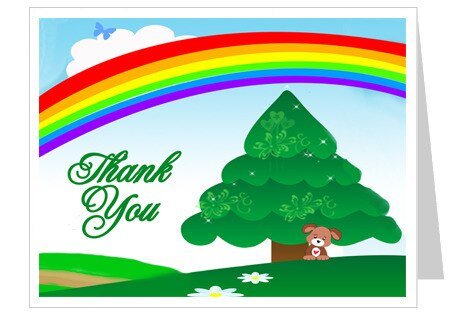 Delight Thank You Card Template - The Funeral Program Site