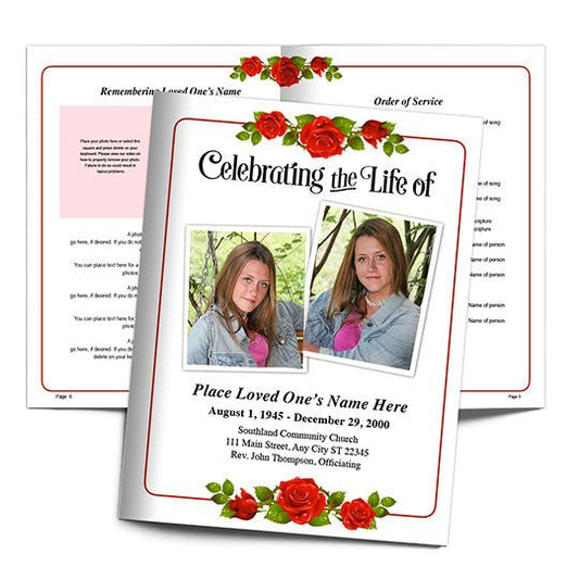 Desire Funeral Booklet Template - The Funeral Program Site