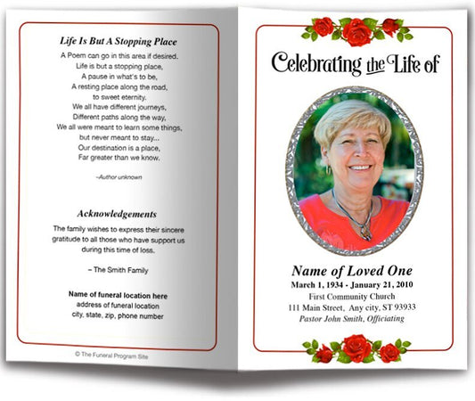 Desire Funeral Program Template - The Funeral Program Site