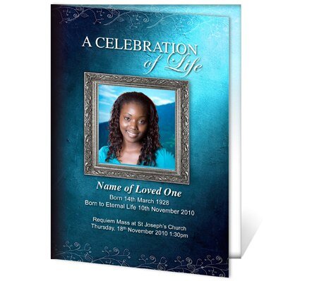 Devotion A4 Funeral Order of Service Template - The Funeral Program Site