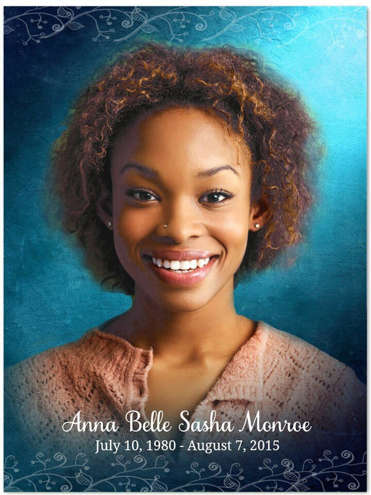 Devotion Funeral Poster Memorial Portrait - The Funeral Program Site