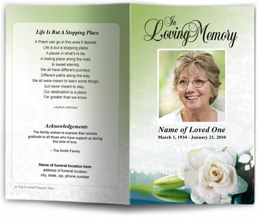 Divine Funeral Program Template - The Funeral Program Site
