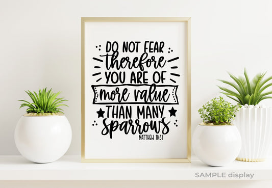 Do Not Fear Bible Verse Word Art - The Funeral Program Site