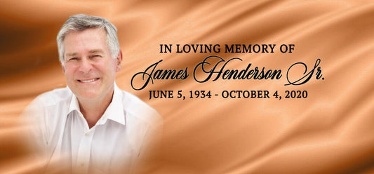 Drape Custom Casket Panel Insert - The Funeral Program Site