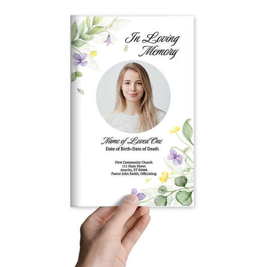 Dream Online Funeral Program Template - The Funeral Program Site