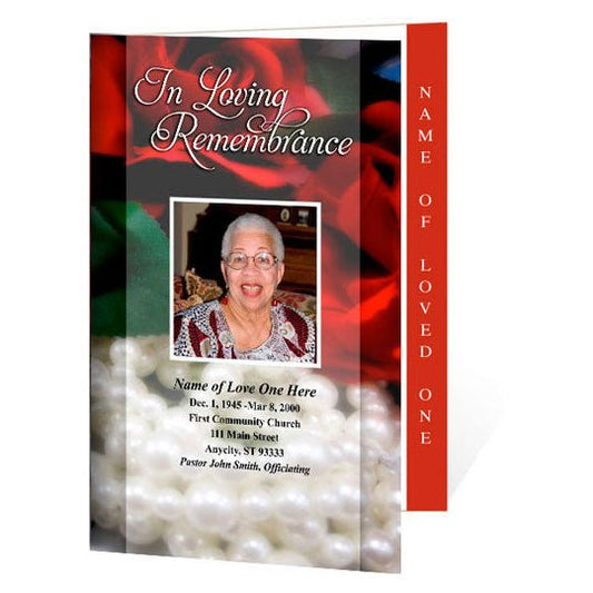 Elegance 4 - Sided Graduated Funeral Program Template - The Funeral Program Site