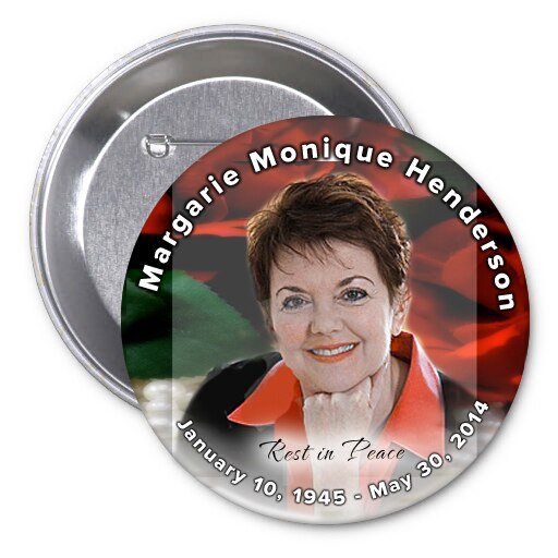 Elegance Memorial Button Pin (Pack of 10) - The Funeral Program Site