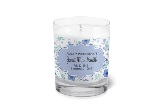 Elizabeth Personalized Votive Memorial Candle - The Funeral Program Site