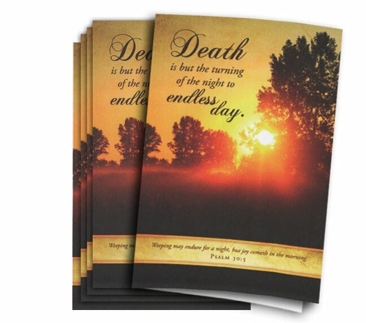 Endless Day Funeral Program Paper (Pack of 25) - The Funeral Program Site