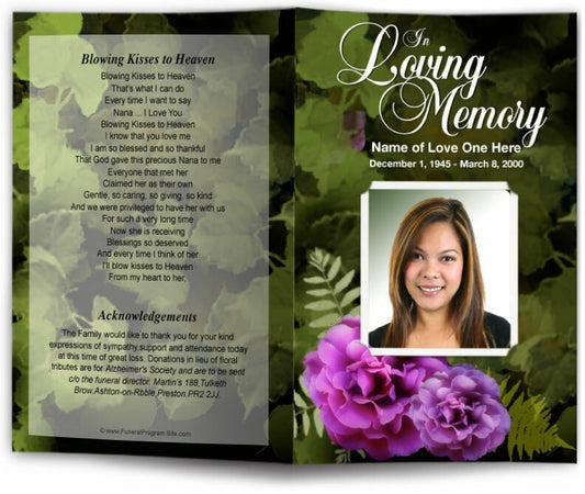 Essence Funeral Program Template - The Funeral Program Site