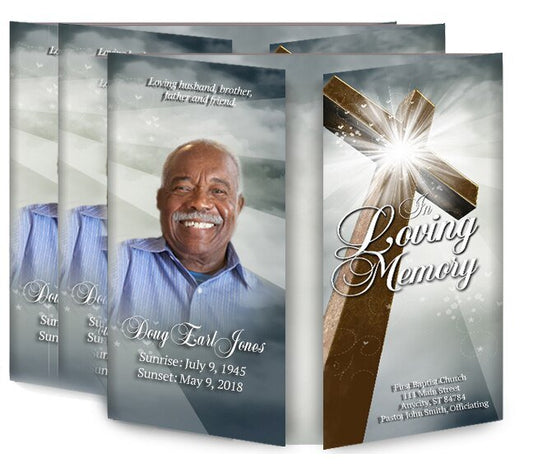 Eternal Gatefold Funeral Program Design & Print (Pack of 50) - The Funeral Program Site