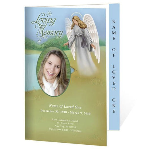 Eve 4 - Sided Funeral Graduated Program Template - The Funeral Program Site