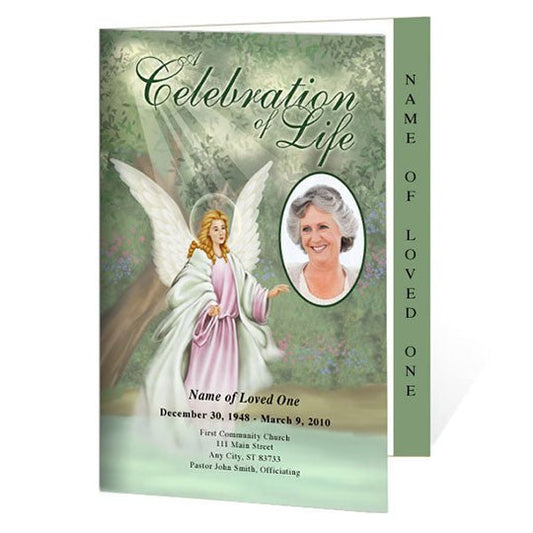 Faith 4 - Sided Funeral Graduated Program Template - The Funeral Program Site