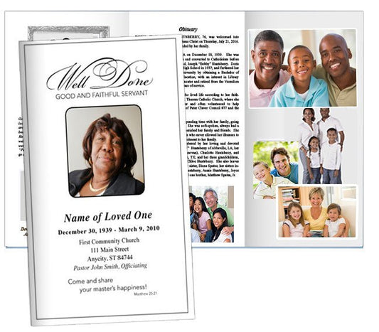 Faithful Trifold Funeral Brochure Template - The Funeral Program Site