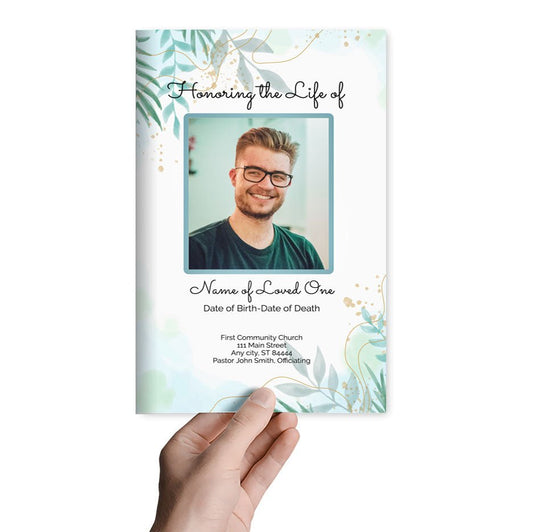 Fir Online Funeral Program Template - The Funeral Program Site