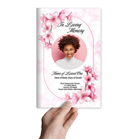 Pansy Funeral Program Template (Easy Online Editor)