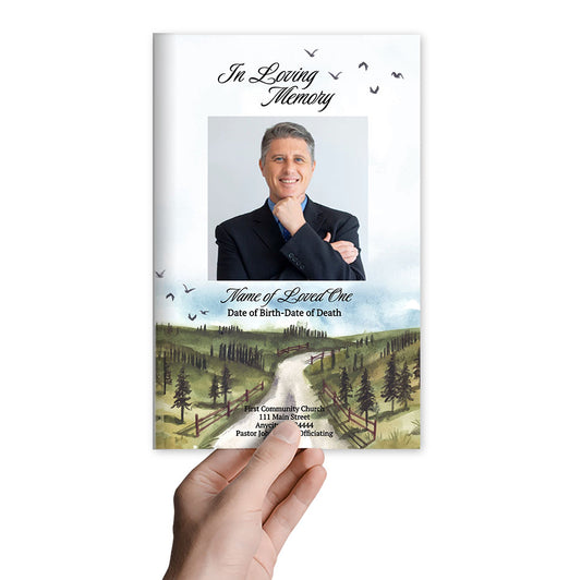 Path Funeral Program Template (Easy Online Editor)