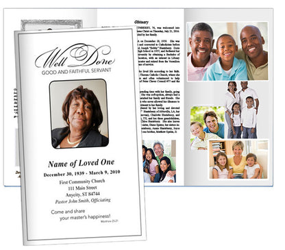 Faithful Trifold Funeral Brochure Template