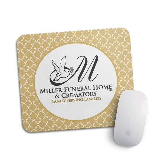 Funeral Home Personalized Mouse Pad Logo - Golden Design - The Funeral Program Site