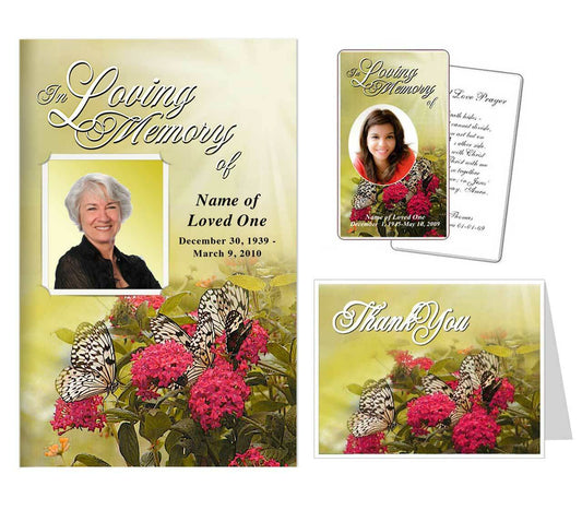 Funeral Templates Set - Bouquet - The Funeral Program Site