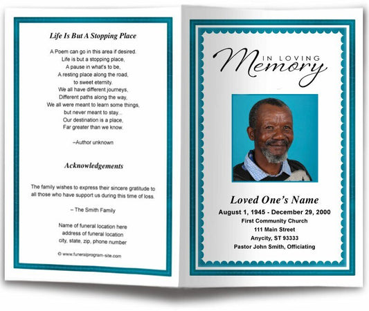 Gallant Funeral Program Template - The Funeral Program Site