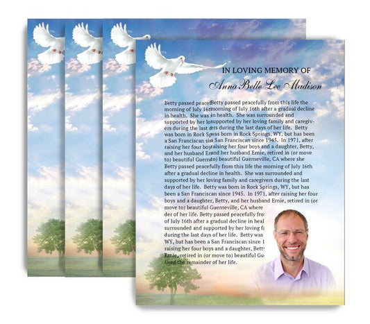 Gardener Funeral Flyer Design & Print (Pack of 50) - The Funeral Program Site